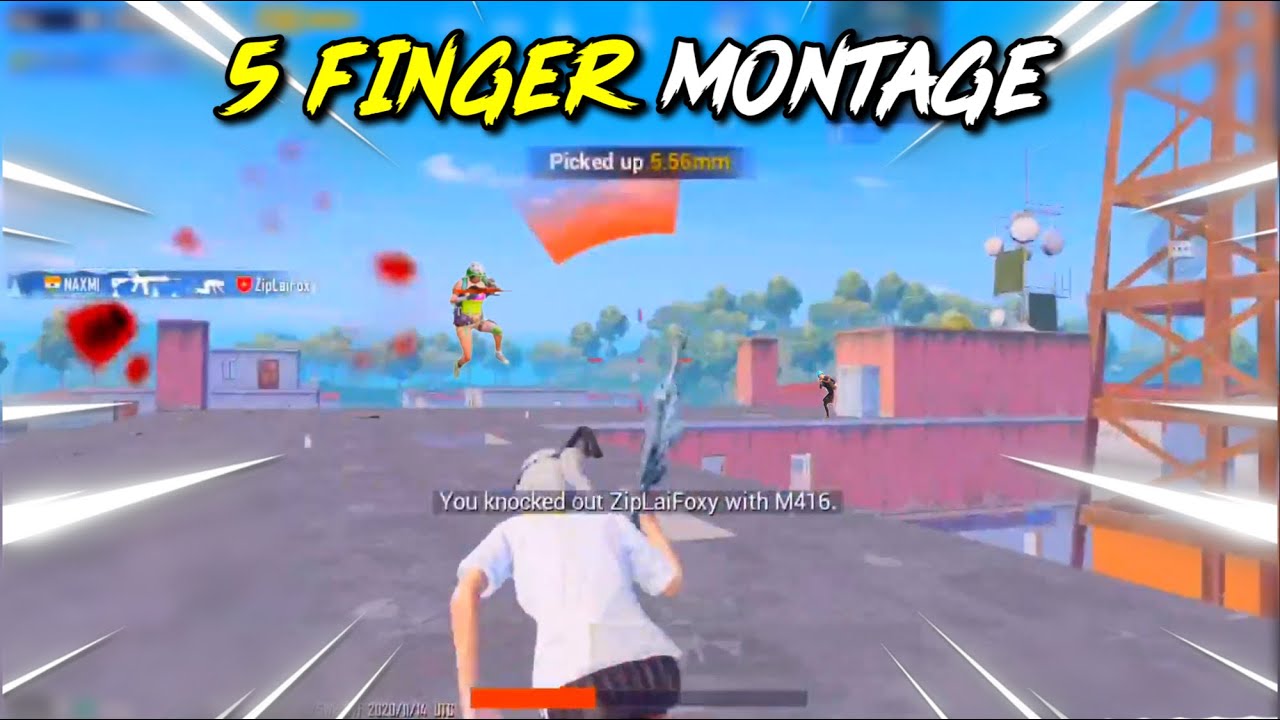 EXTREME SKILLS!!🔥 NAXMI 5 FINGER MONTAGE | PUBG MOBILE