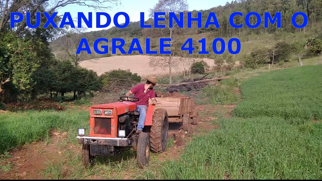 AGRALE 4100 PUXANDO LENHA