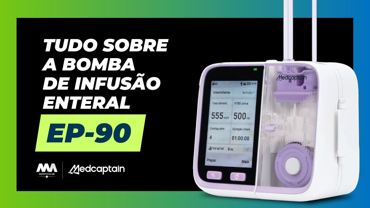 EP-90 Medcaptain: como operar e configurar a bomba de nutrição enteral