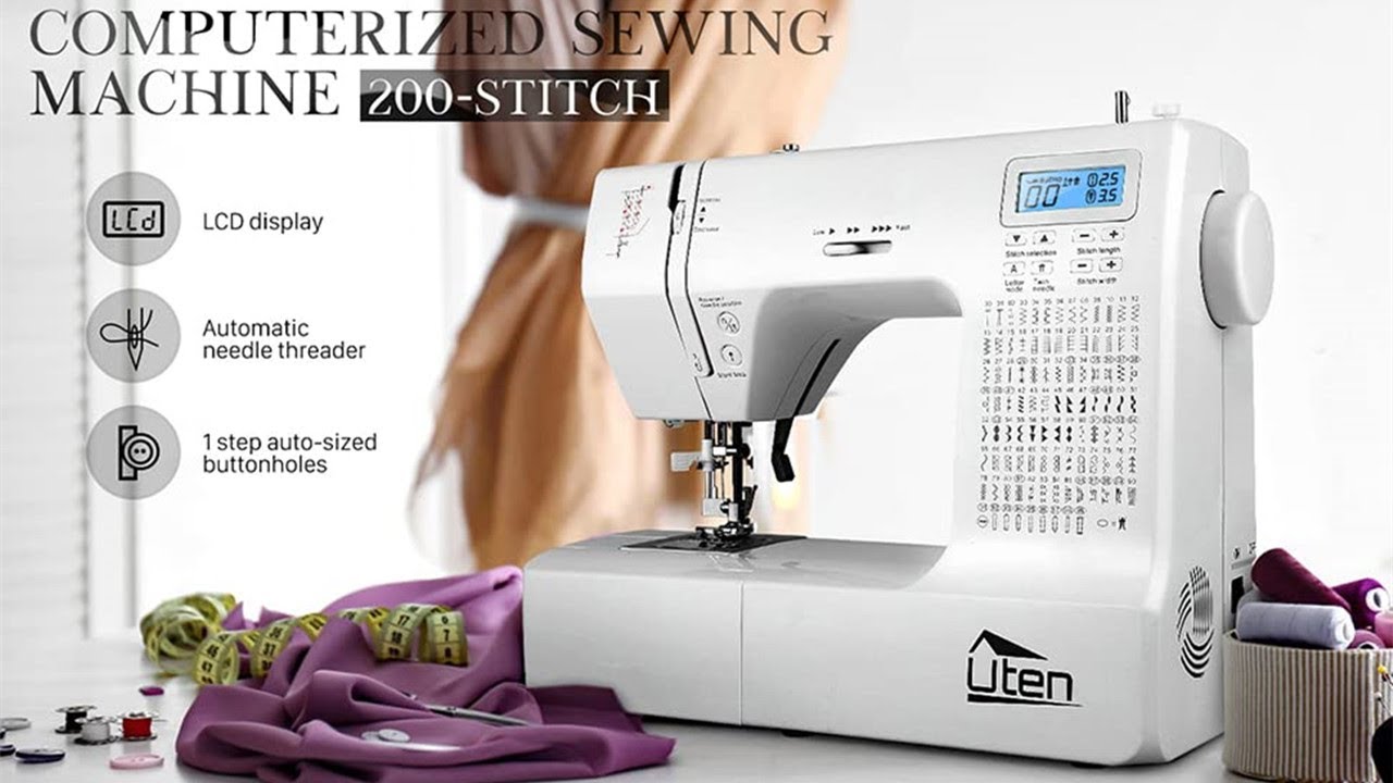 Prime Day Promotion Uten 2685A Computerized Sewing Machine Electronic 200 Stitches