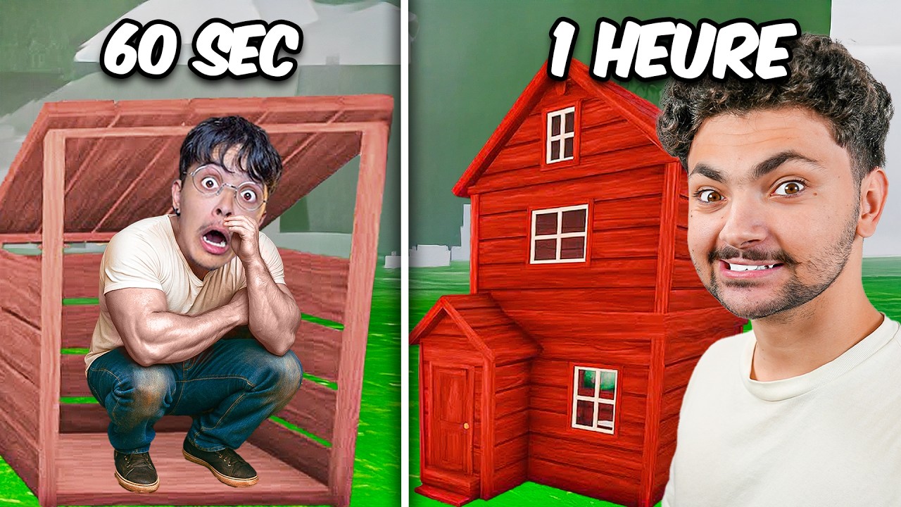 Base AFK en 60 secondes VS 1 heure sur 99 Nuits dans la For&ecirc;t ! (ft. Litsu)
