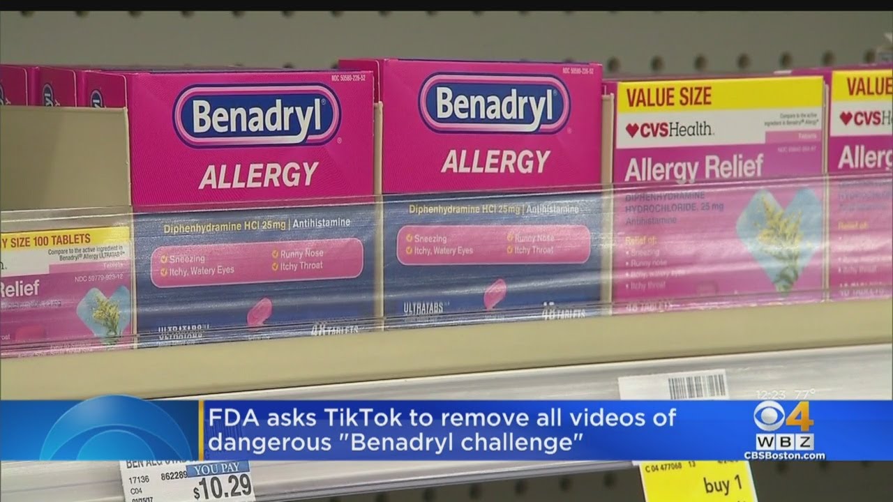 FDA Asks TikTok To Remove All Videos Of Dangerous 'Benadryl Challenge'