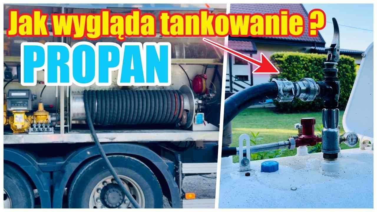 Jak wygląda tankowanie gazu płynnego PROPAN Butla 4850l Ogrzewanie domu