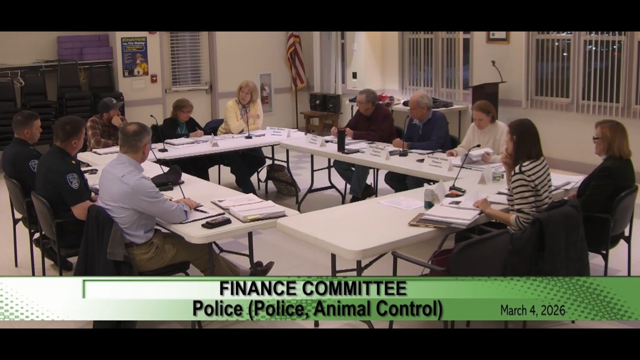 March 4, 2026 - Holden, MA - Finance Committee Meeting: Public Safety