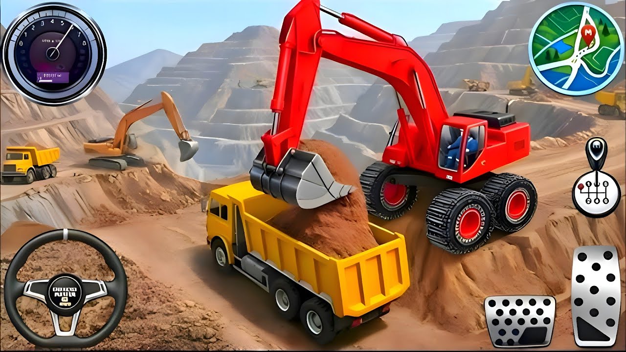 👷City Road Construction Simulator 3D 🚧 | Heavy Excavator & Truck (Android Gameplay)