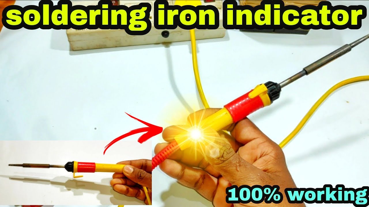 How to connected LED in soldering iron indicator samad tech #samadtech