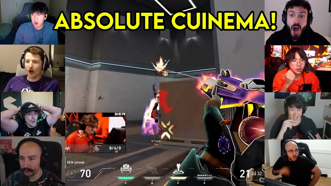 Valorant Streamers Reacts To Sen Johnqt Insane 3k Against 100T In VCT