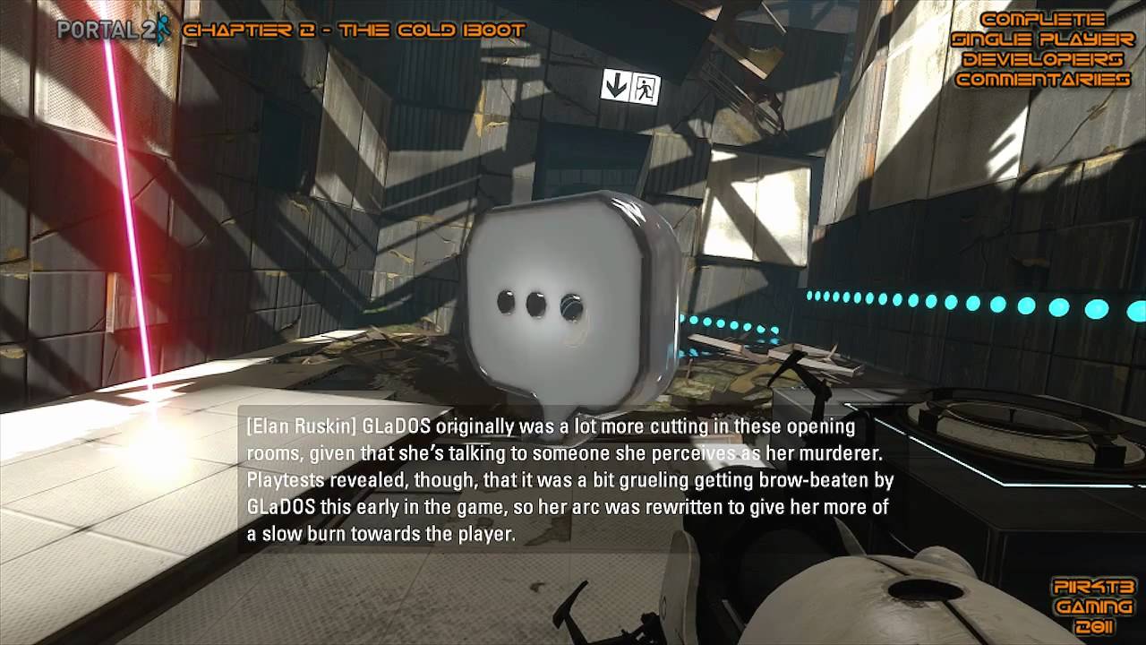 Portal 2 - Developer Commentary Complete on Single Player (All with Subtitles)