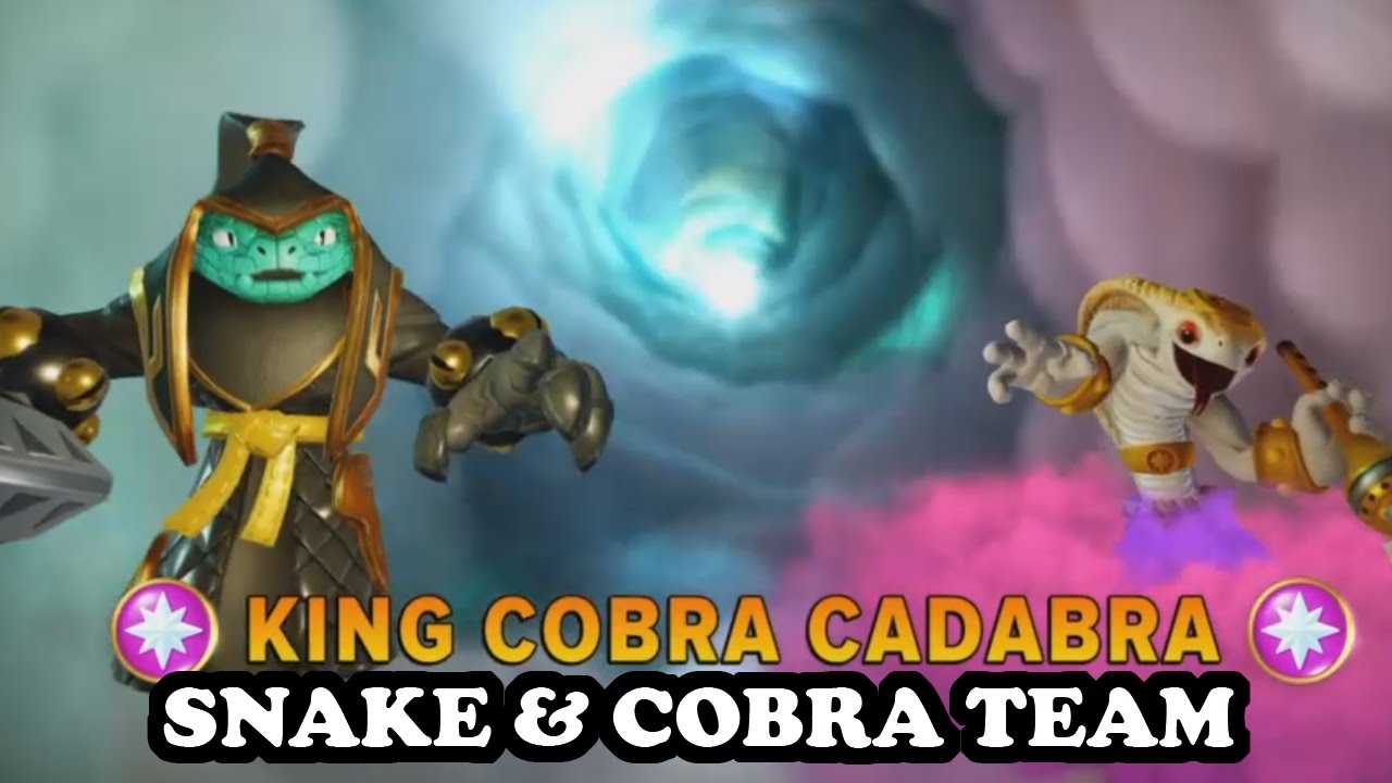 Skylanders Imaginators - Pit Boss & King Cobra Cadabra GAMEPLAY - SNAKE & COBRA TEAM