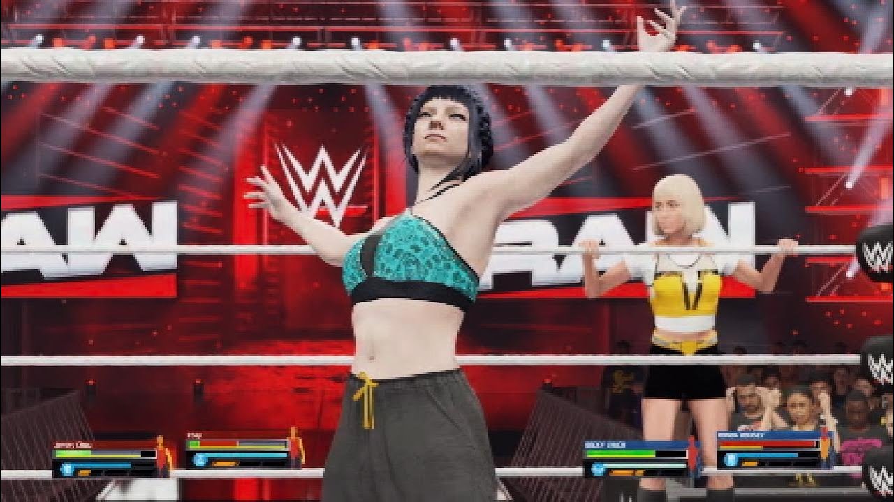 Jentry Chau and zoey #kpdh Vs Becky Lynch and Ronda Rousey WWE 2K25 Universe