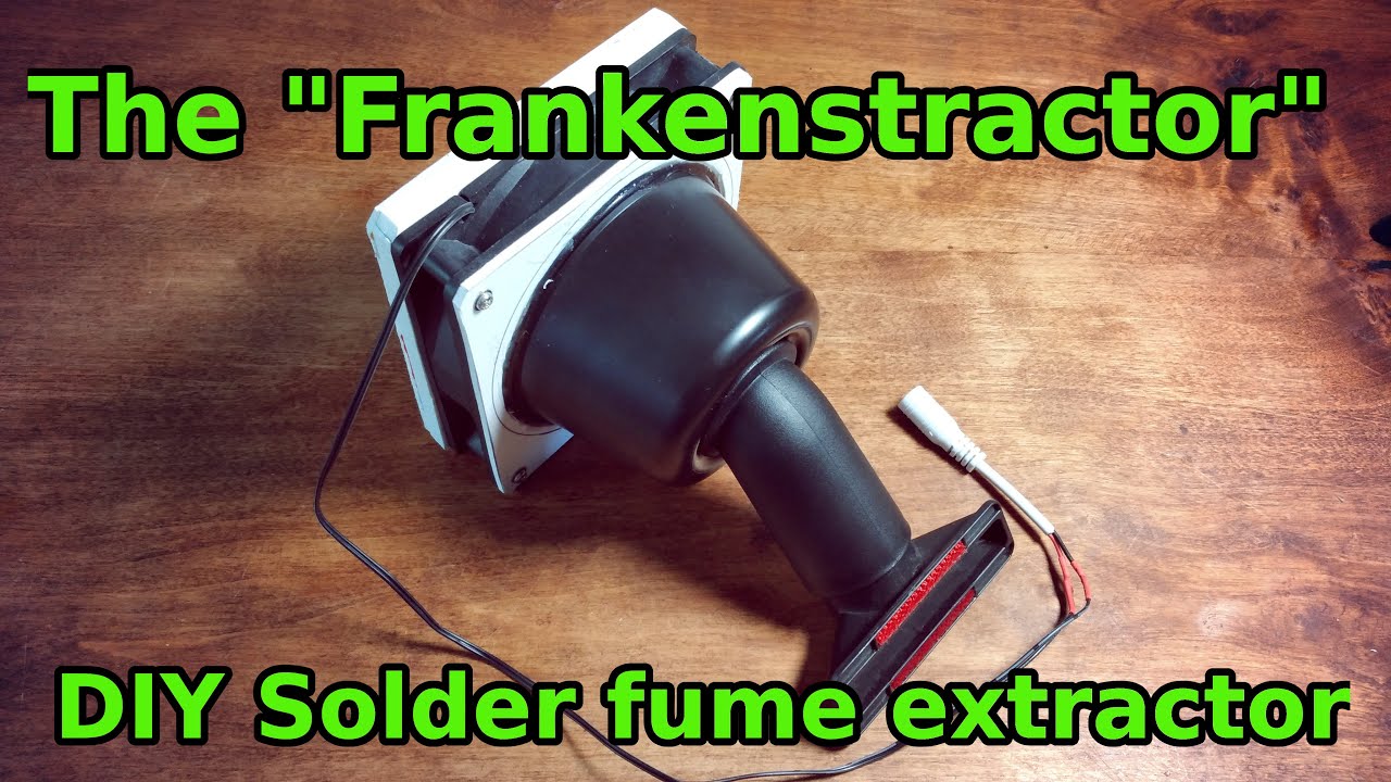 DIY solder fume extractor made of junk!! 
