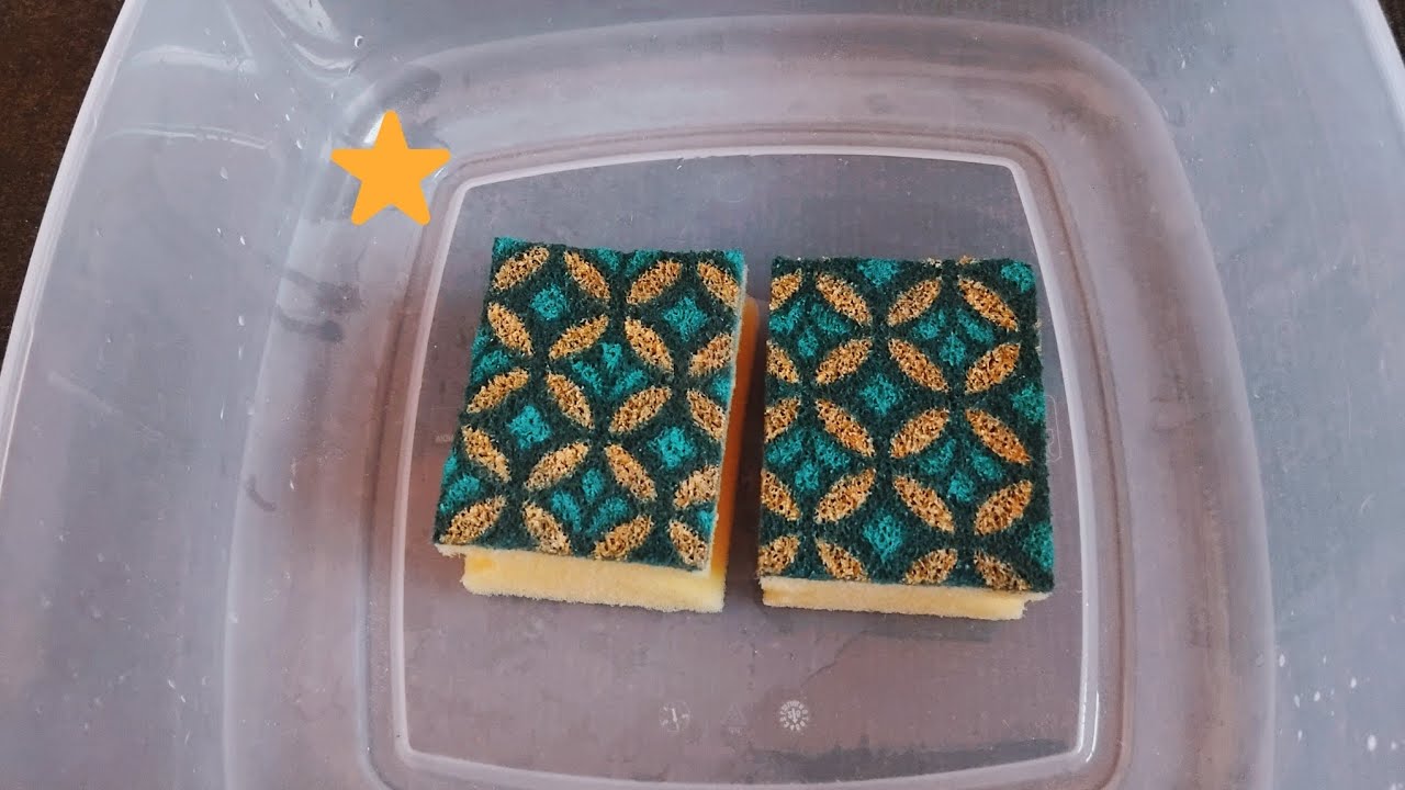 Jelly and Dettol Kaleidoscope Kitchen Sponges Squeezing and Ripping ⭐️