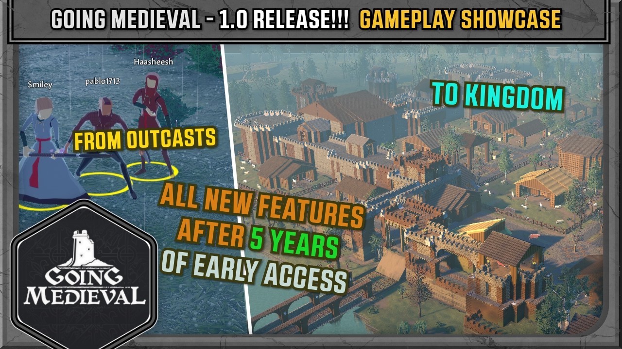 Going Medieval - 1.0 Gameplay Showcase - All new Features