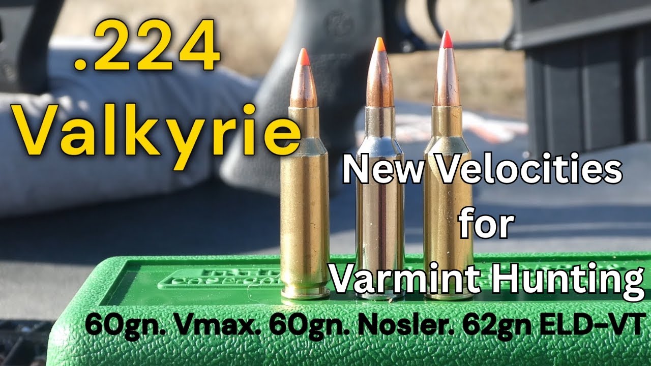 .224 Valkyrie | Fast Velocities for Varmints | Testing 60gn. Vmax and 62gn  Eld VT.