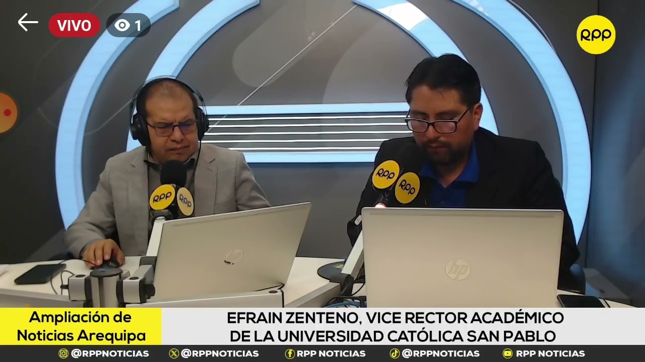 Entrevista en RPP: Dr. Efraín Zenteno, vicerrector UCSP / Hoja de Ruta 2026-2030