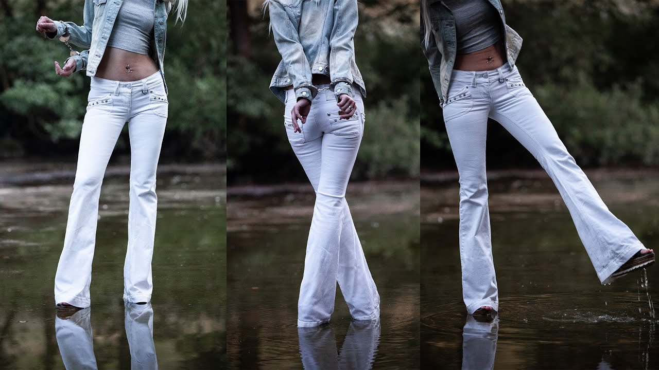 River Island Skinny Kick Flare Jeans New Shape #6808 x - Clejuso Model 11