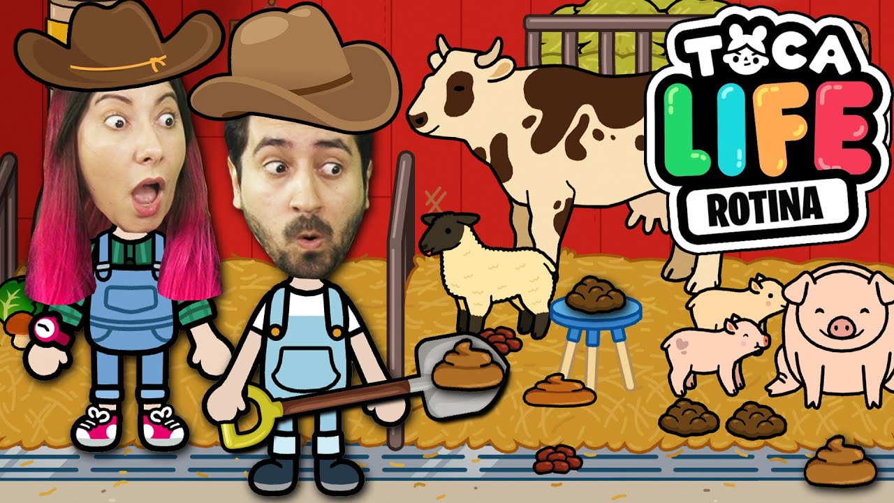 NOSSA ROTINA na FAZENDA no Toca Life