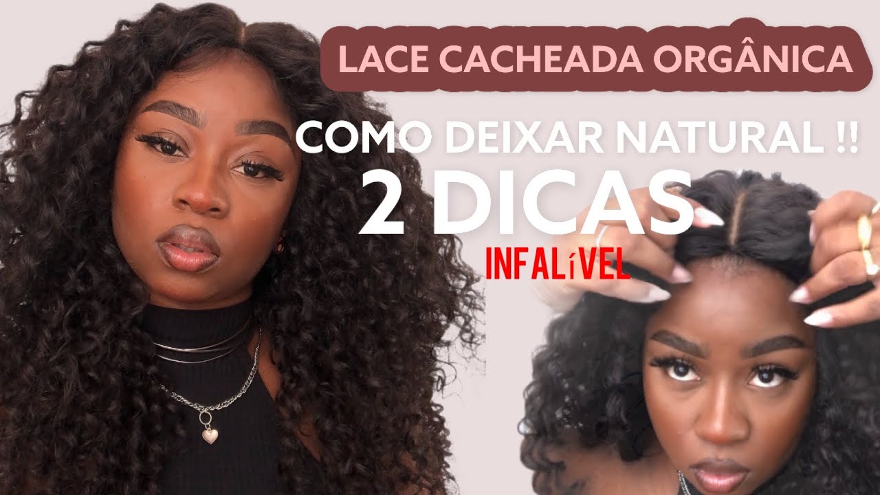 LACE CACHEADA ORGÂNICA ( 2 TRUQUES FANTÁSTICO PARA DAR MAIS NATURALIDADE) ##lace #lacefront