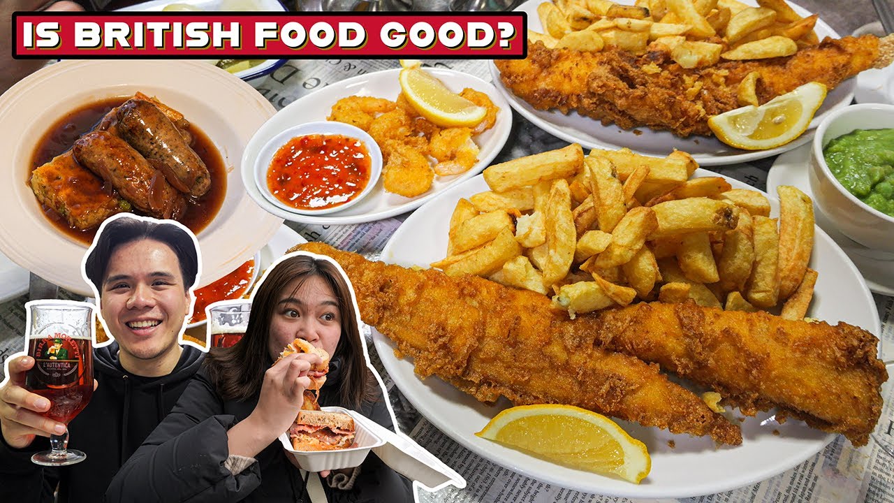 BRITISH FOOD TOUR in LONDON | Fish & Chips, Bangers & Pies!