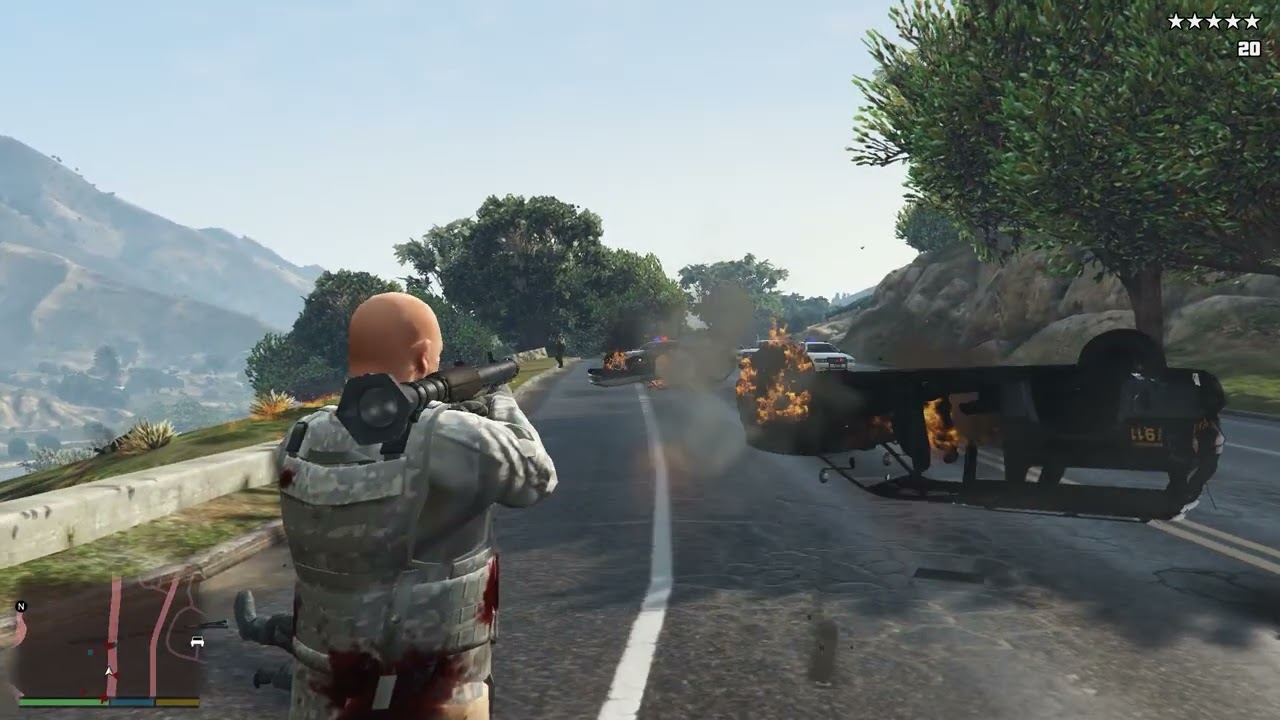 1 Army Man vs Full Military Base in GTA 5 😱#gta5 #gta5online