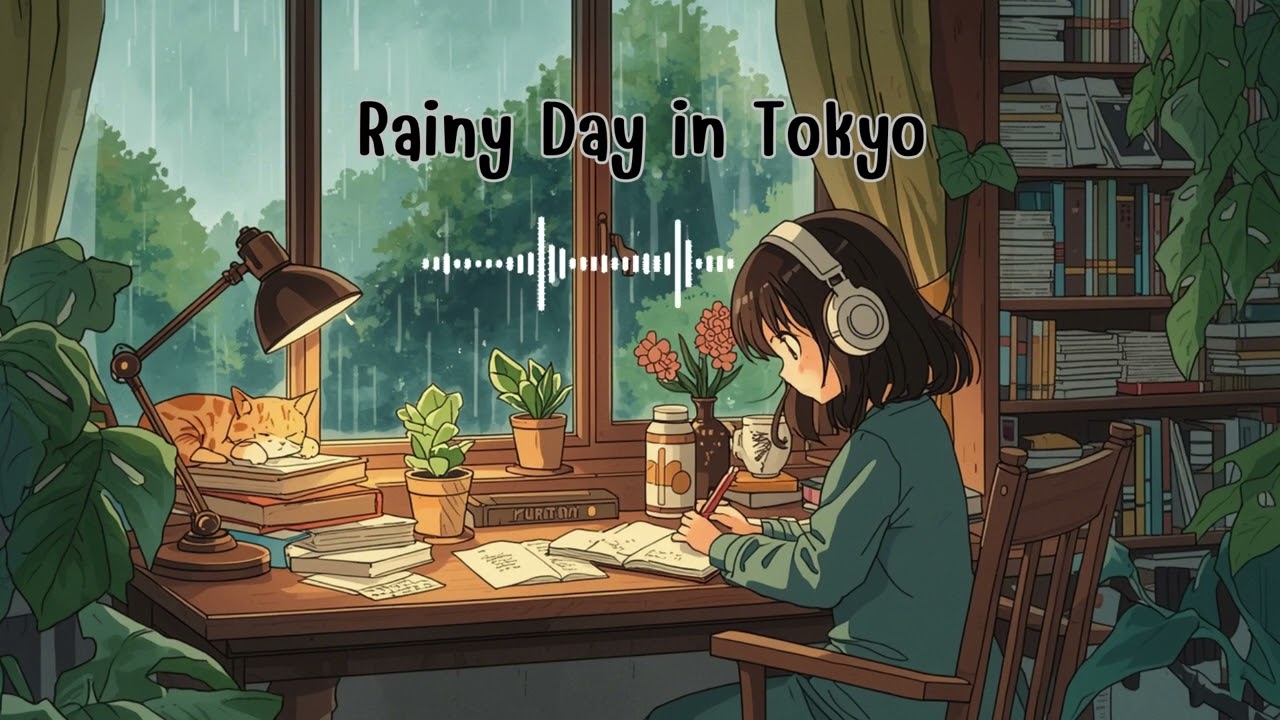 Rainy Day in Tokyo 🌧️ Sad & Relaxing Lo-fi Hip Hop Mix