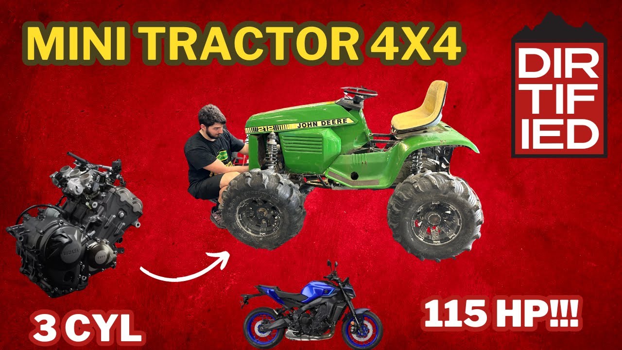 Motor de MT-09 en mini tractor 4x4 - EP1