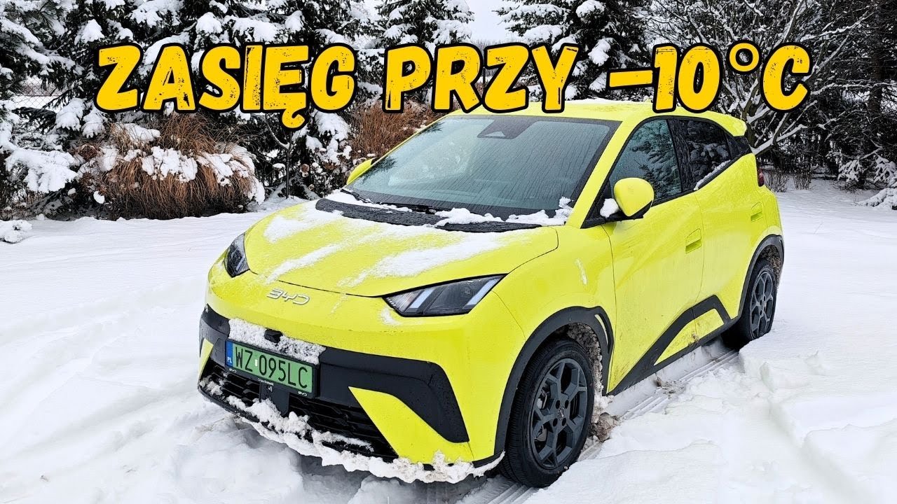 Ile zasięgu ma BYD Dolphin Surf zima przy -10&deg;C?