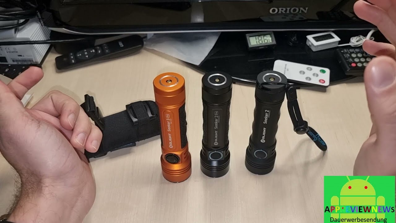 Olight Seeker 2 vs. Seeker 2 pro vs. Seeker 3 pro die Lumen Leucht Monster im direkten Vergleich