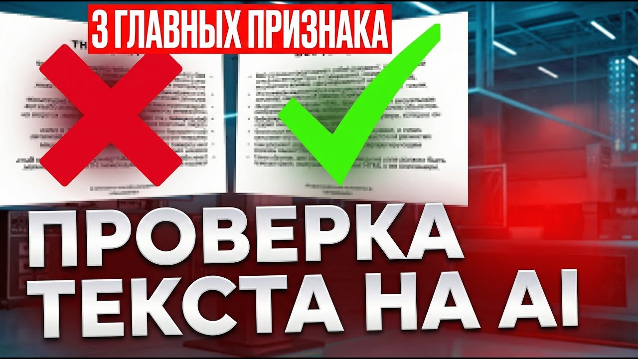 ТРИ ГЛАВНЫХ ПРИЗНАКА, что текст написан с ИИ
