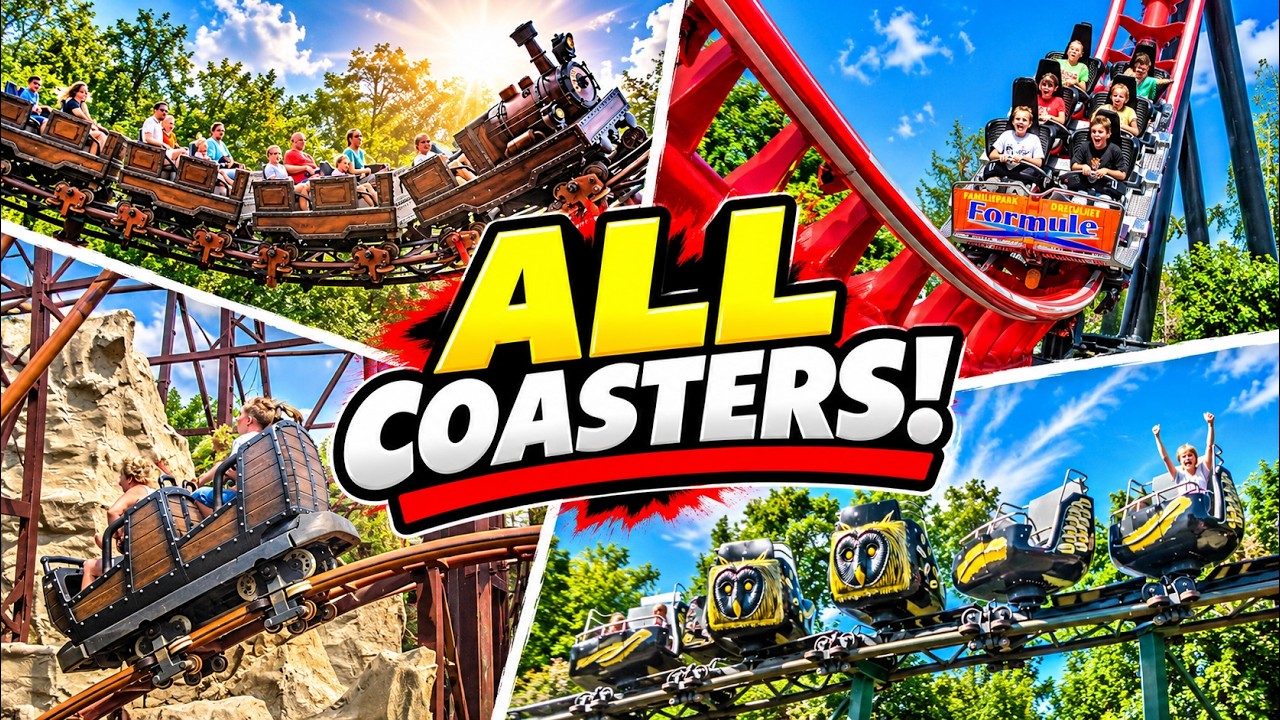 Every Roller Coasters at Drievliet! From Family Fun to Thrilling Launches!