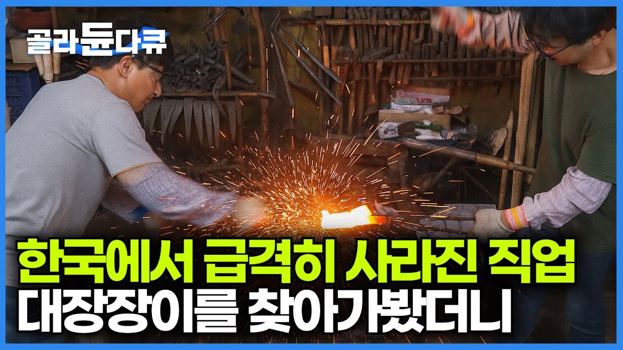 거의 전멸에 가까운 한국 대장간. 기술 전수 마저 위태로운 상황에 대장장이를 만나봤더니｜극한직업｜#골라듄다큐