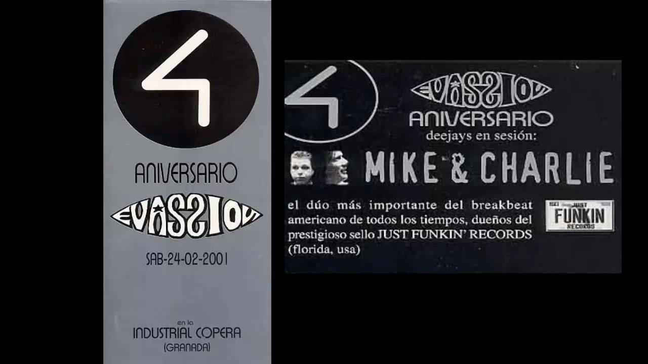 Mike & Charlie - 4&ordm; Aniversario Mundo Evassion con Dani Moreno (2001) @breakbeatologia