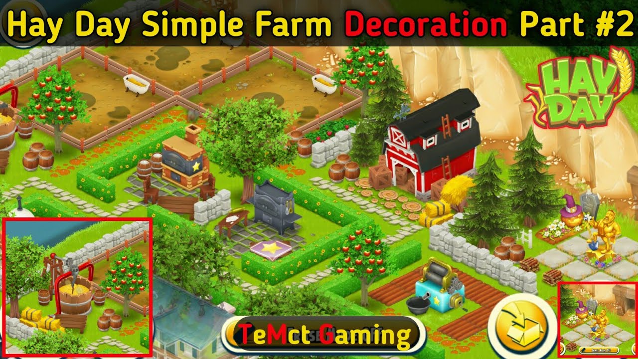 Hay Day Simple Farm Decoration Part 2 | Hay Day Designing | Hay Day | TeMct Gaming
