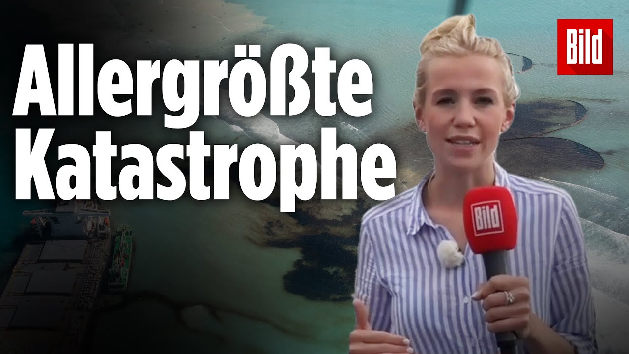 Insel-Bewohner von Mauritius k&auml;mpfen mit Eimern gegen die &Ouml;l-Katastrophe