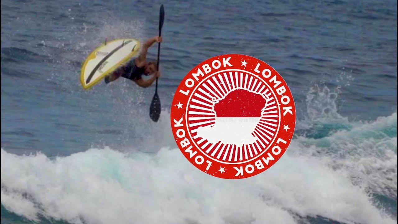 Waveski Surfing a fun Wedge in Lombok - Noé Le Meil & Pablo Arrouays