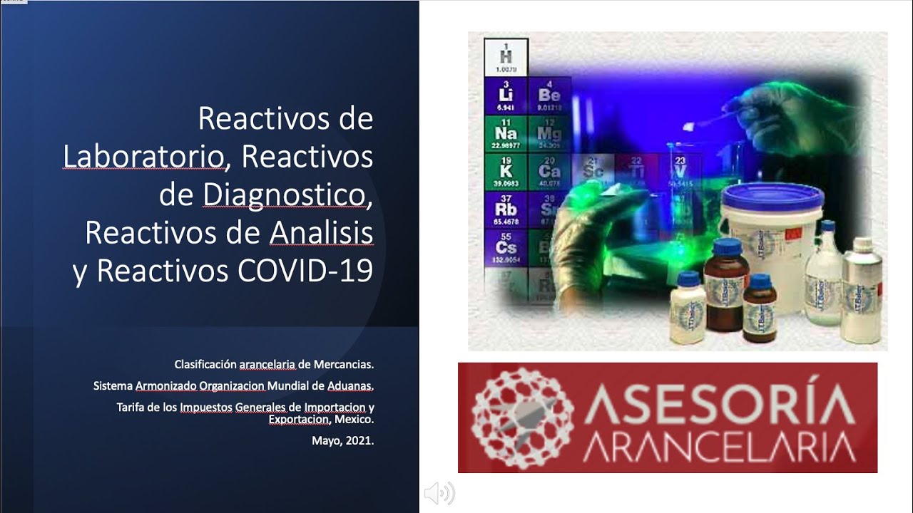 Clasificacion Arancelaria de Reactivos COVID-19 y Reactivos de Laboratorio