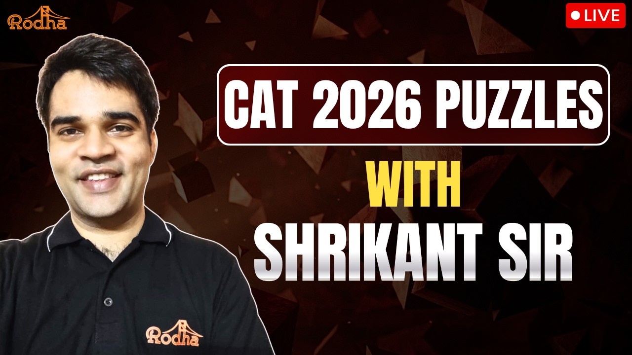 CAT 2026 LRDI Practice Series EP 04 | Solve One LRDI Set LIVE | Shrikant Sir (Rodha)