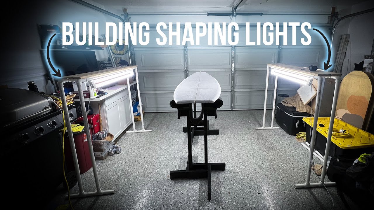 Building Surfboard SHAPING LIGHTS!!