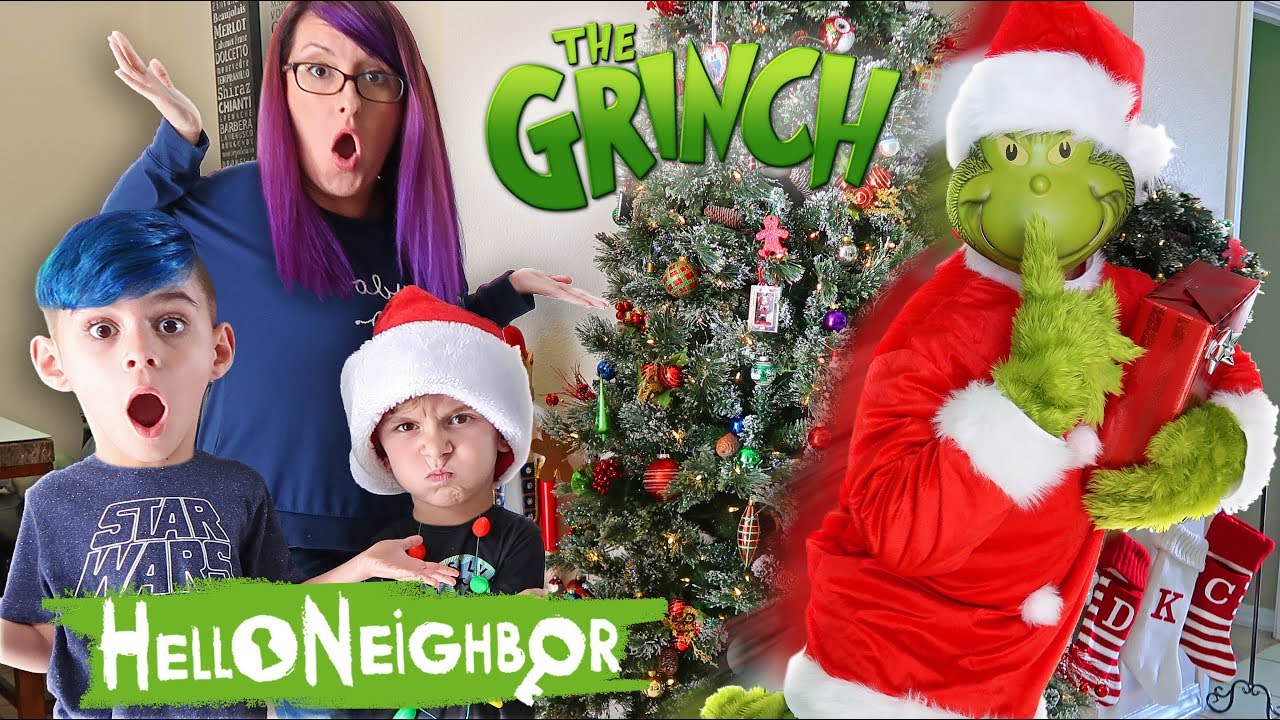 Hello Neighbor In Real Life! The Grinch Edition (Funhouse Family)