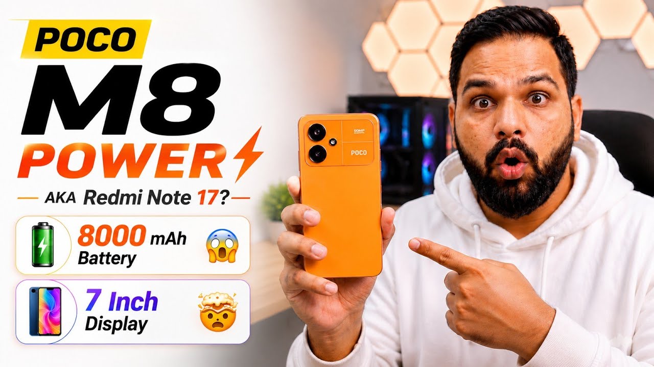 POCO M8 Power Review Telugu | 8000mAh Battery, Camera, Gaming Test & Best Budget Phone 2026? 
