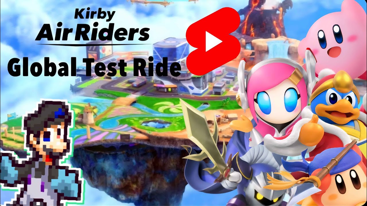 Kirby Air Riders Global Test Part 1 - Kirby's Free Online Ride! How Fun is this? #shorts