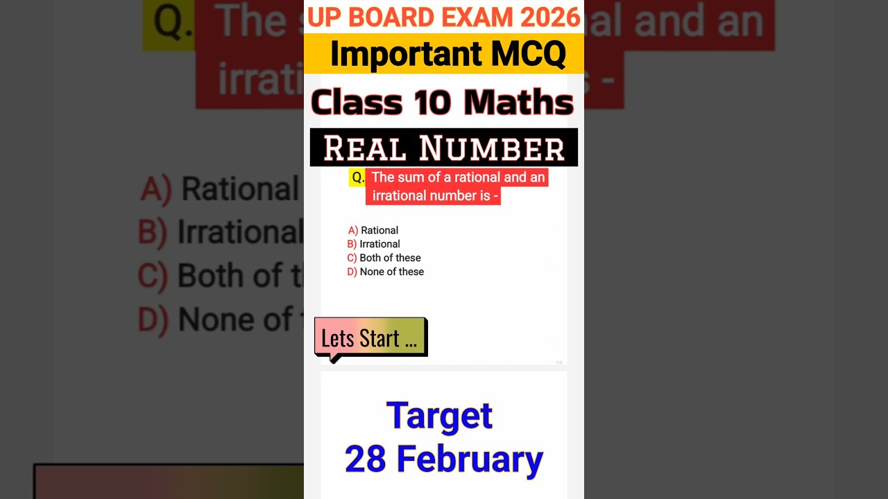 IMP MCQ CLASS 10 MATHS #mcqclass10 #maths #ytshorts #shorts