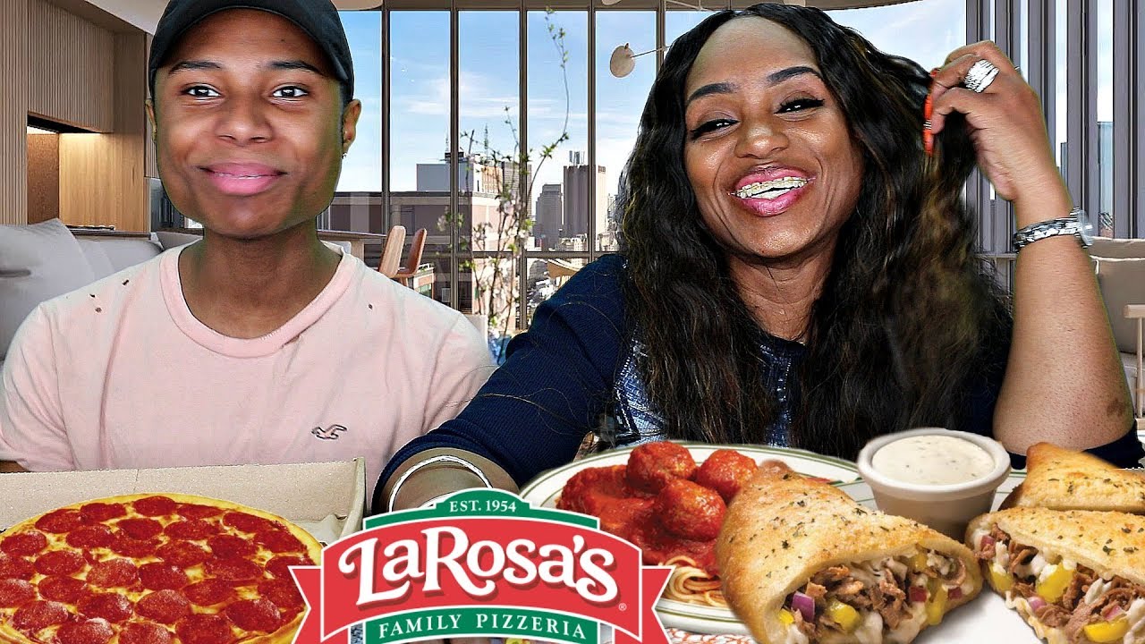LaRosa's Pizza Spaghetti & Meatballs, Philly Chicken Calzone, Pizza