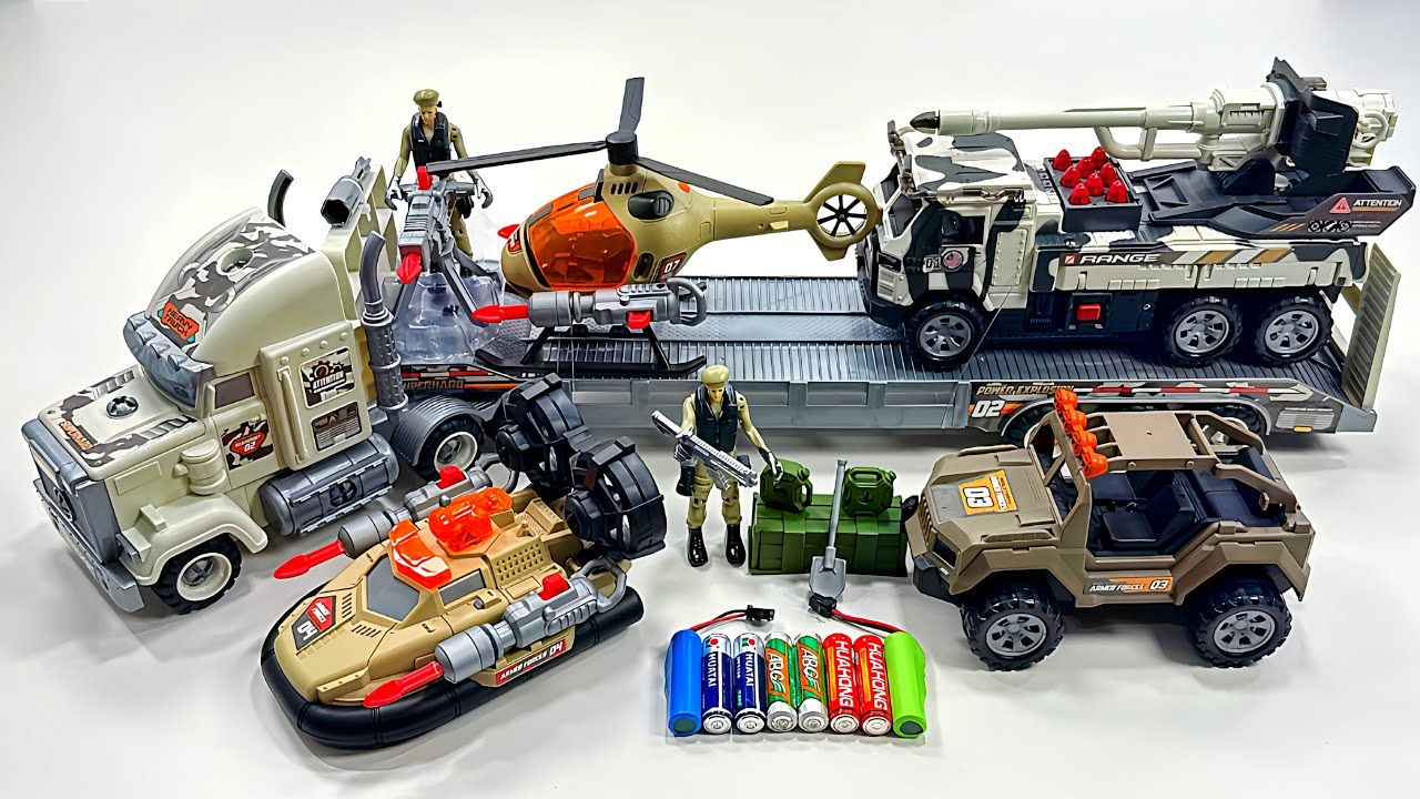 Unboxing Pioneer Battlefield Armed Transport Truck,RC Police car,EV Ambulance ASMR |Review Toys