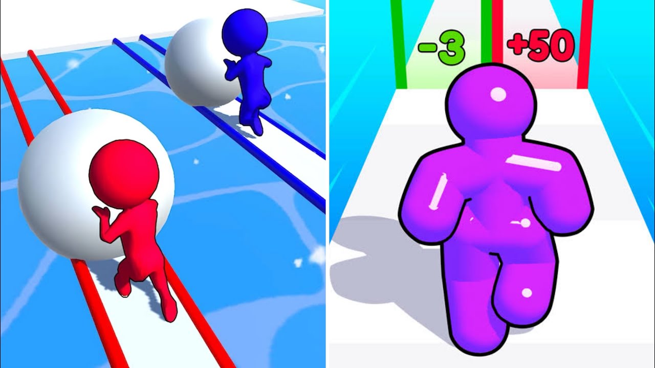 Snow Race Vs Tall Man Run 🩸🧿🩸New Levels Walkthrough Gameplay BE1Z