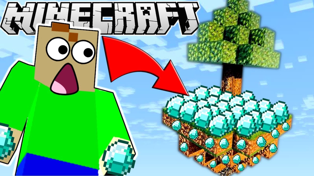 Мы нашли ТОННЫ АЛМАЗОВ в Minecraft Skyblock!