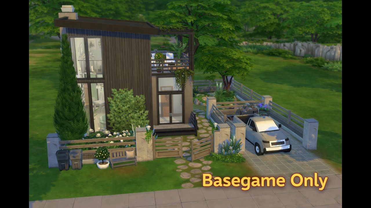 Tiny Basegame House | The Sims 4 Build (NoCC)