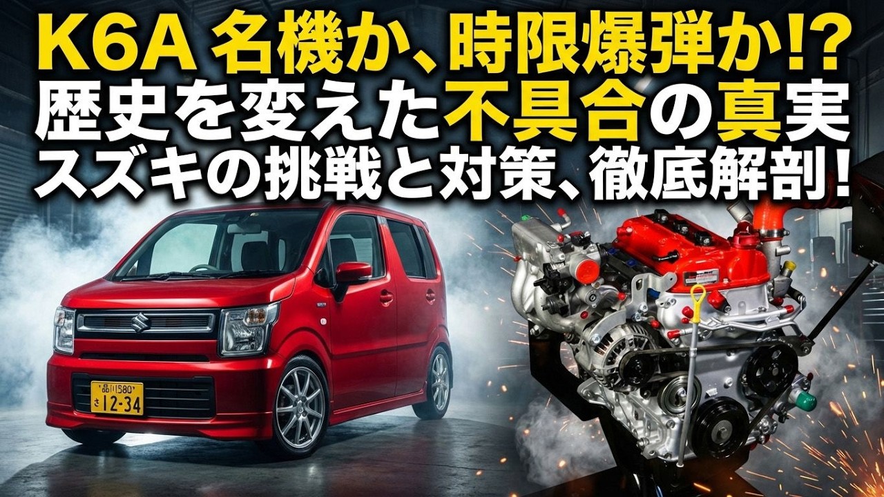 名機か、それとも…？スズキ K6Aエンジンの不具合と対策の歴史を徹底解説！