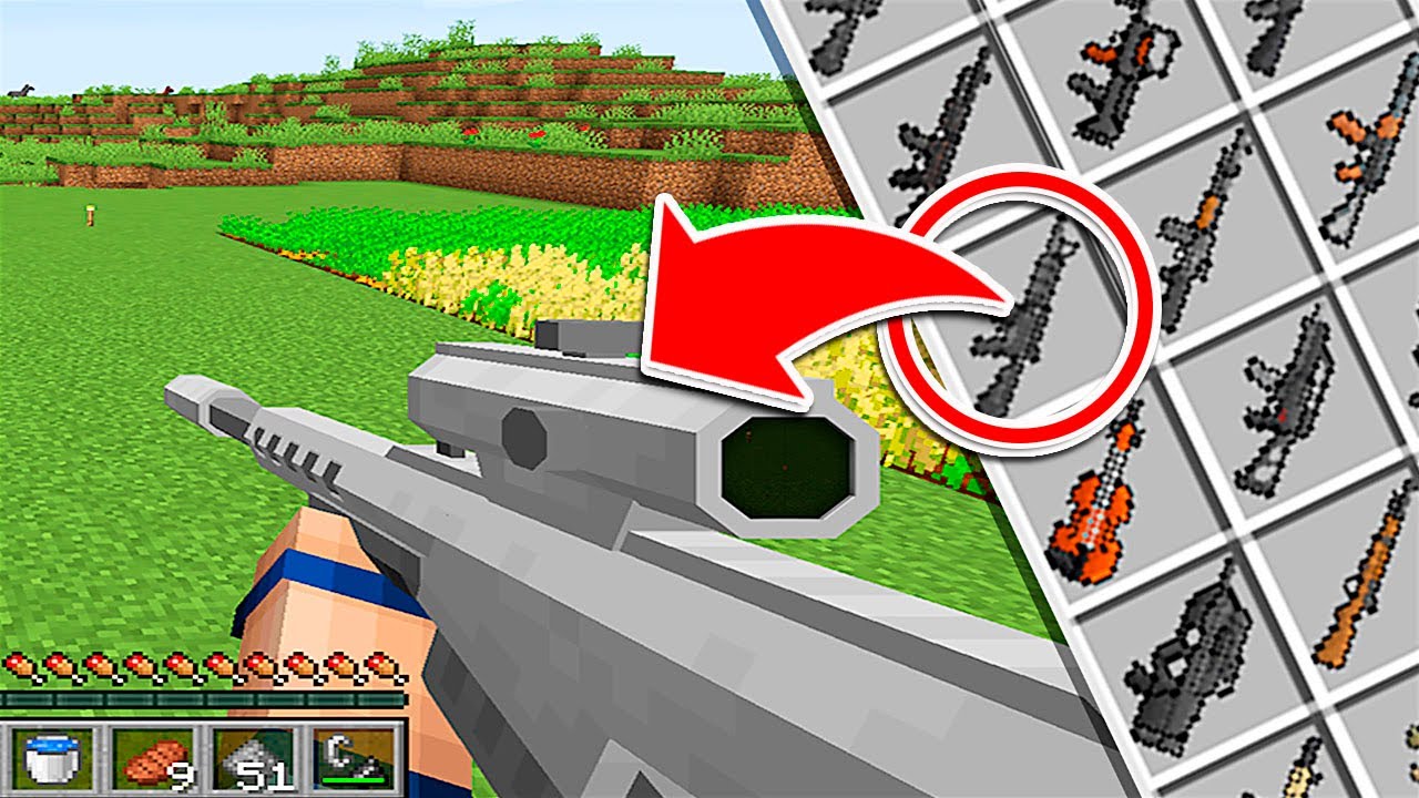 MINECRAFT PERO CON ARMAS REALISTAS - MINECRAFT MODS ALEATORIO