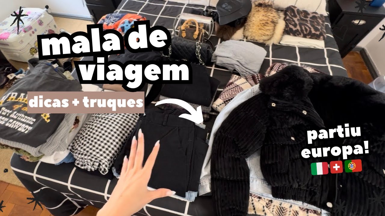 ARRUMANDO MINHAS MALAS PARA A EUROPA!!! 